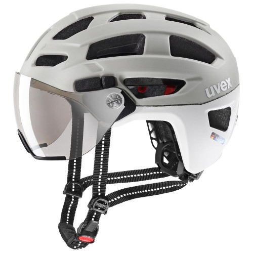 Velo ķivere Uvex Finale visor sand-white mat-52-57CM