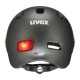Helmet Uvex Rush visor black-silver mat-55-58CM