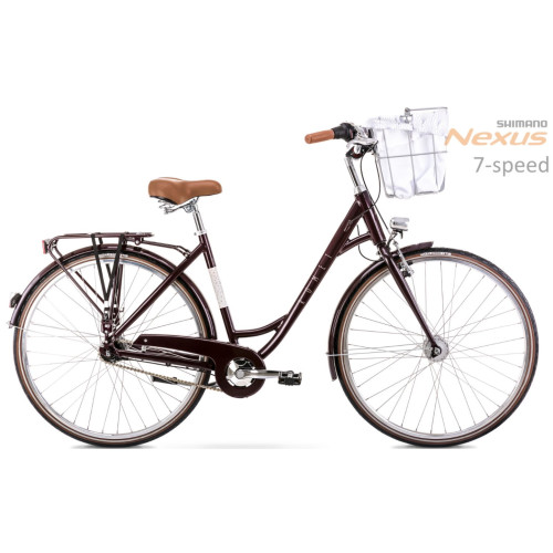 Bicycle Romet Pop Art Lux 28" Alu 2022 bordo mat-18" / M