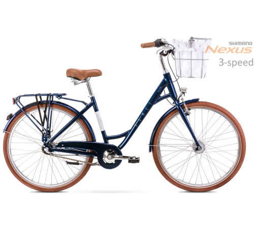 Bicycle Romet Pop Art Classic 28" Alu 2022 blue mat-20" / L