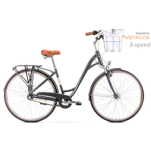 Bicycle Romet Art Deco Classic 28" Alu 2022 grey-18" / M