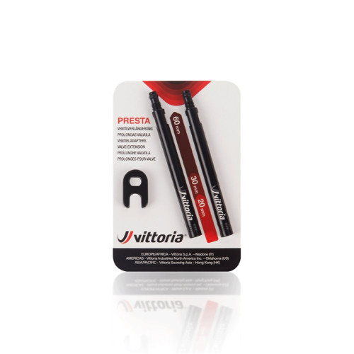 Valve extension Vittoria 30mm (2 pcs. in alu + spanner)