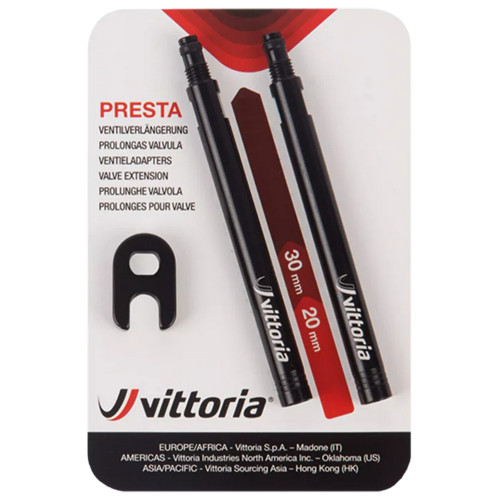 Valve extension Vittoria 30mm (2 pcs. in alu + spanner)