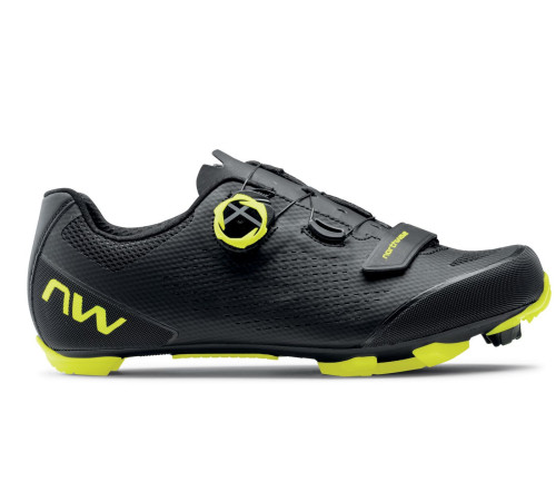Cycling shoes Northwave Razer 2 MTB XC black-yellow fluo-45
