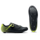 Cycling shoes Northwave Core Plus 2 Road black-yellow fluo-45½