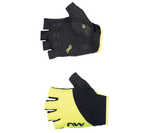 Gloves Northwave Fast Short yellow fluo-black-S