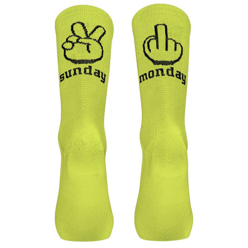 Socks Northwave Sunday Monday yellow fluo-M (40/43)