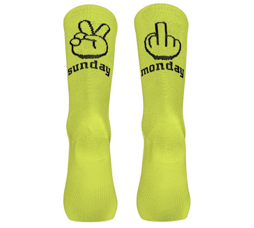 Socks Northwave Sunday Monday yellow fluo-L (44/47)