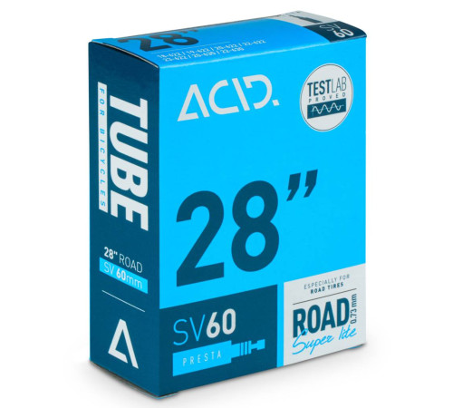 Tube 28" ACID Road Super Lite SV 60 mm 18/23-622/630
