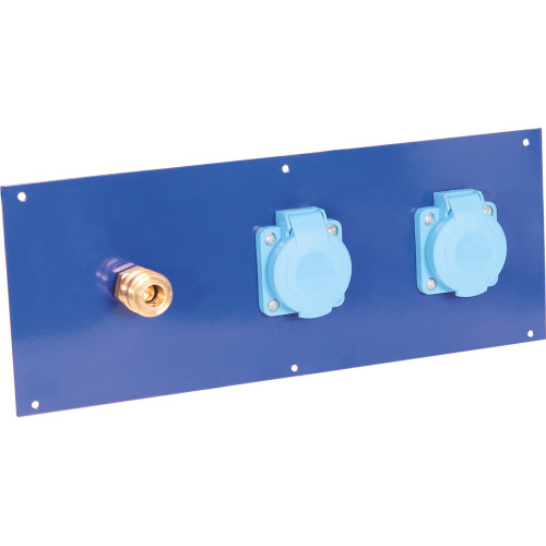 Workshop table part Cyclus Tools compressed air and power supply connection plate for diagonal stand 720644 (720664)