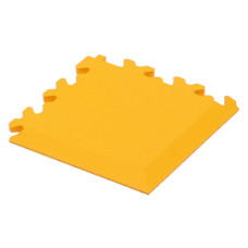 Daļa no darbnīcas grīdas flīzes Cyclus Tools PVC corner strip for workshop floor tiles 3.5x13.5x0.7cm yellow (730023)