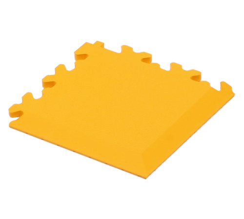Workshop floor tile part Cyclus Tools PVC corner strip 3.5x13.5x0.7cm yellow (730023)