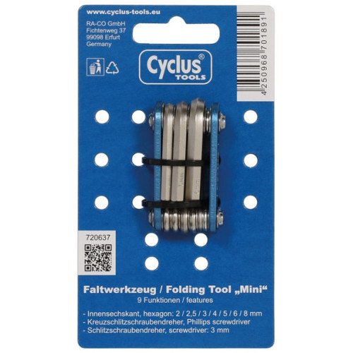 Tool Cyclus Tools Mini 9in1 Multitool foldable (720637)