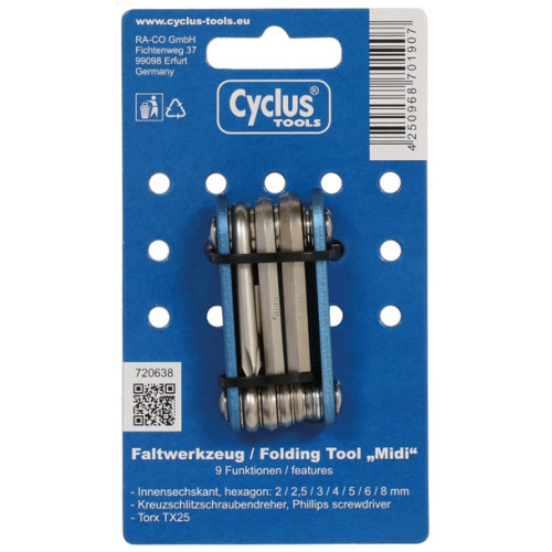 Tool Cyclus Tools Midi 9in1 Multitool foldable (720638)