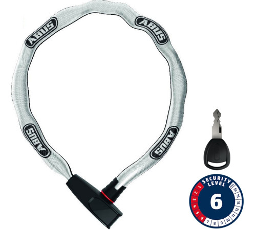 Lock Abus 6806K/85 reflective (square chain)