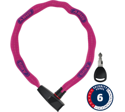 Lock Abus 6806K/85 NEON pink (square chain)