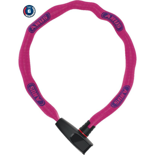 Lock Abus 6806K/85 NEON pink (square chain)