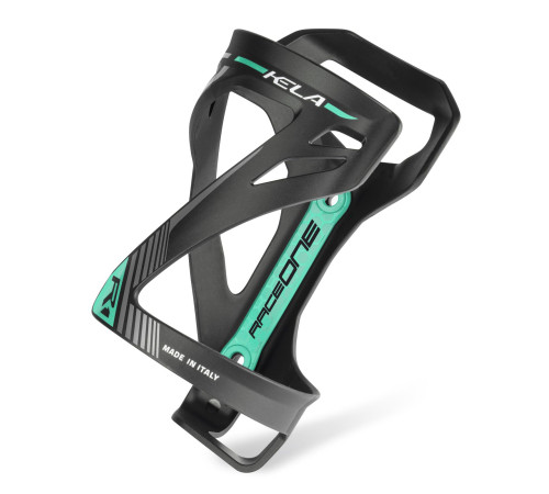 Bottle cage RaceOne KELA black-celeste