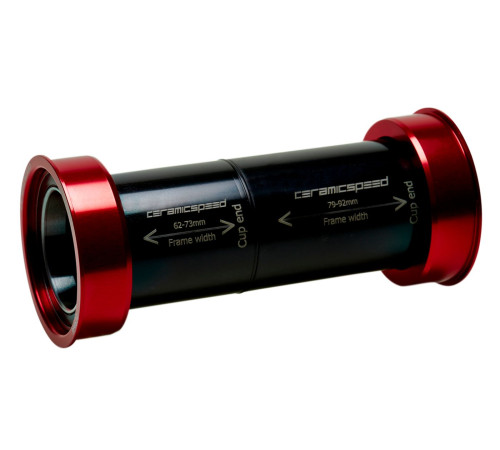 BB-set CeramicSpeed PF4630 (PF30/Bbright/PF30A/EVO386) PF30 / PF46X68, X73, X79, X86 All 30mm crank spindles red (105271)