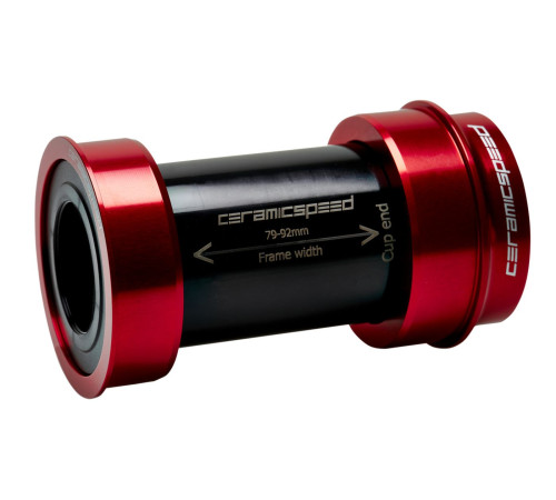 BB-set CeramicSpeed BBright / PF46X79 for Shimano/FSA/Rotor 24mm red (105171)