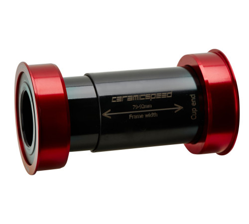 BB-set CeramicSpeed EVO386 / PF46X86 for Shimano/FSA/Rotor 24mm red (101432)