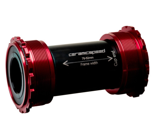 BB-set CeramicSpeed T45 Threadfit 82.5 for Shimano/FSA/Rotor 24mm red (105136)