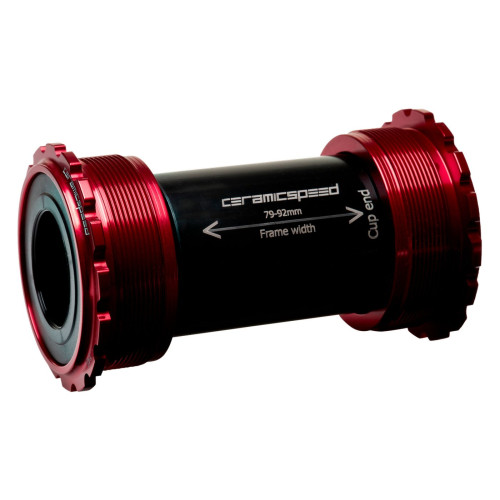 BB-set CeramicSpeed T45 Threadfit 82.5 for Shimano/FSA/Rotor 24mm red (105136)