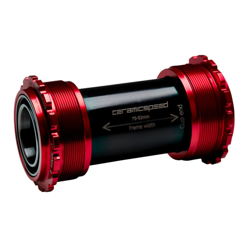 BB-set CeramicSpeed T45 Threadfit 82.5 for Campagnolo UltraTorque 25mm red (105138)