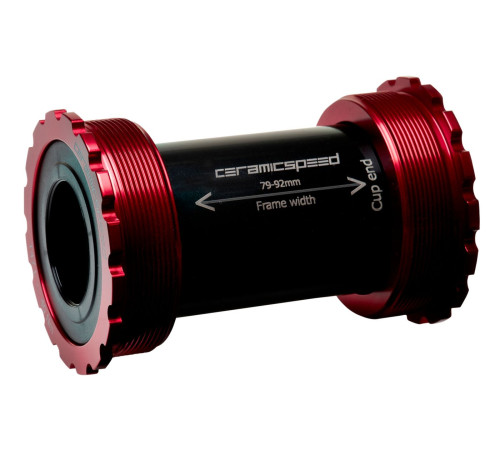 BB-set CeramicSpeed T47 / Threaded 47X86/85 for Shimano/FSA/Rotor 24mm red (105151)