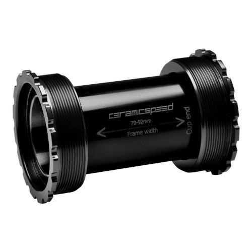 BB-set CeramicSpeed T47 / Threaded 47X86/85 All 30mm crank spindles black (105150)