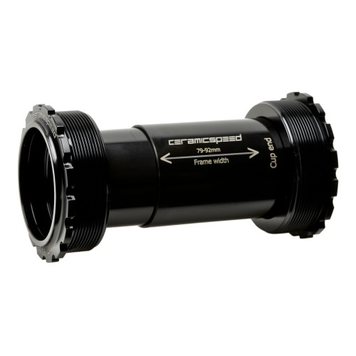 BB-set CeramicSpeed T47 / Threaded 47X86/85 for Campagnolo UltraTorque 25mm black (107828)