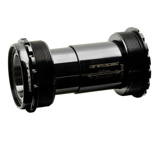 BB-set CeramicSpeed T47a / Threaded 47X77 All 30mm crank spindles black (109651)