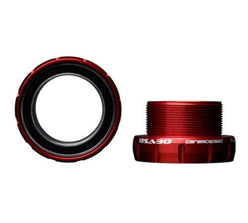 BB-set CeramicSpeed BSA30 Coated 68mm red (101318)
