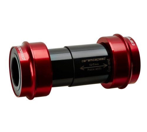 BB-set CeramicSpeed Road Coated PF30 / PF46X68 for Shimano/FSA/Rotor 24mm red (101383)