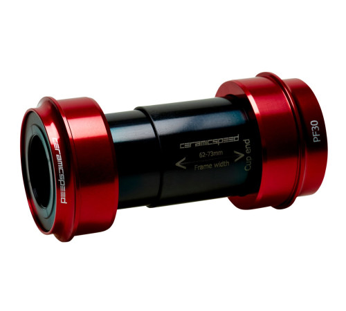 BB-set CeramicSpeed Coated PF30A / PF46X73 for Shimano/FSA/Rotor 24mm red (104901)