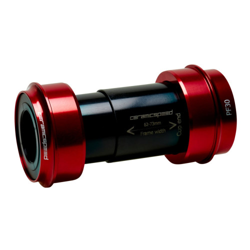 BB-set CeramicSpeed Coated PF30A / PF46X73 for Shimano/FSA/Rotor 24mm red (104901)