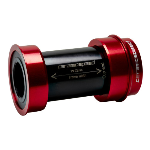 BB-set CeramicSpeed Coated BBright / PF46X79 for Shimano/FSA/Rotor 24mm red (105179)