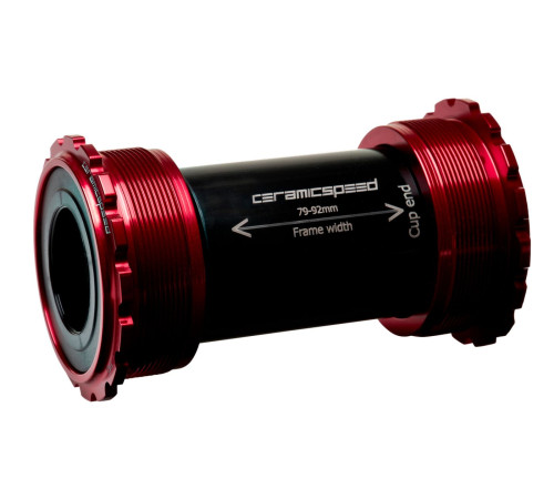 BB-set CeramicSpeed T45 Coated Threadfit 82.5 for Shimano/FSA/Rotor 24mm red (105144)