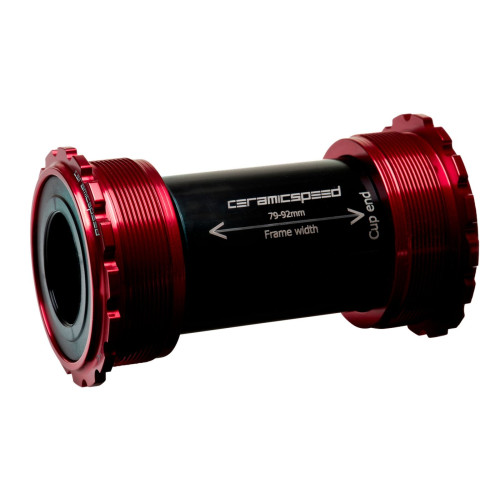 BB-set CeramicSpeed T45 Coated Threadfit 82.5 for Shimano/FSA/Rotor 24mm red (105144)