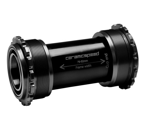 BB-set CeramicSpeed T45 Coated Threadfit 82.5 for Campagnolo UltraTorque 25mm black (105142)