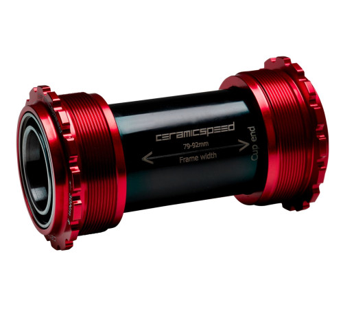BB-set CeramicSpeed T45 Coated Threadfit 82.5 for Campagnolo UltraTorque 25mm red (105146)