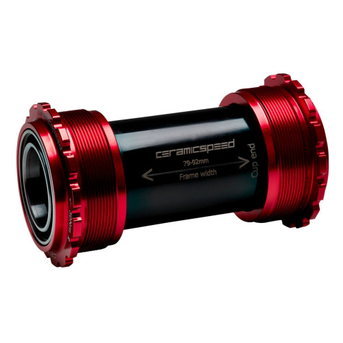 BB-set CeramicSpeed T45 Coated Threadfit 82.5 for Campagnolo UltraTorque 25mm red (105146)