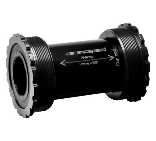 BB-set CeramicSpeed Coated T47 / Threaded 47X86/85 for Shimano/FSA/Rotor 24mm black (105154)