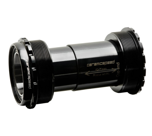 BB-set CeramicSpeed Coated T47a / Threaded 47X77 All 30mm crank spindles black (109652)