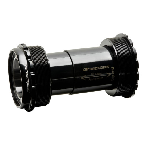 BB-set CeramicSpeed Coated T47a / Threaded 47X77 All 30mm crank spindles black (109652)