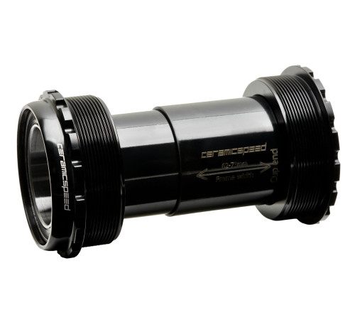 BB-set CeramicSpeed Gravel Coated T47a / Threaded 47X77 black (110974)