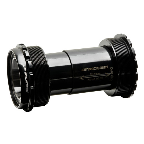 BB-set CeramicSpeed Gravel Coated T47a / Threaded 47X77 black (110974)