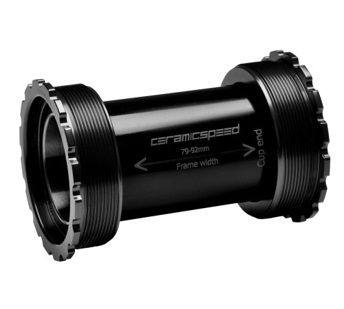 BB-set CeramicSpeed Gravel Coated T47 / Threaded 47X86/85 black (110975)