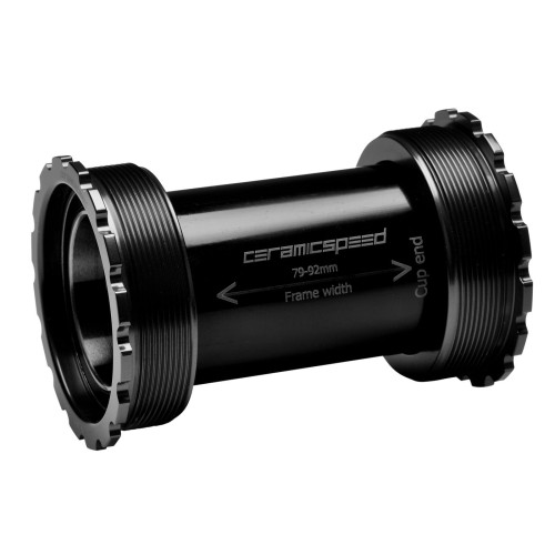 BB-set CeramicSpeed Gravel Coated T47 / Threaded 47X86/85 black (110975)