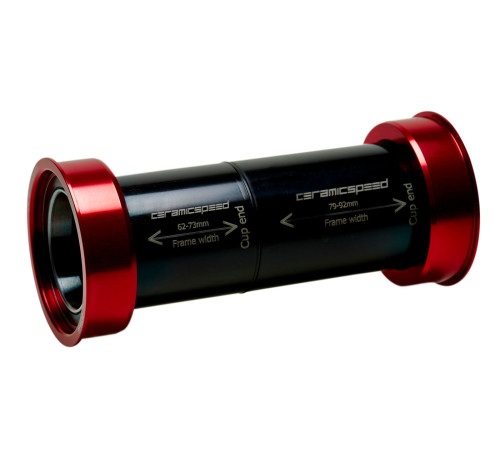 BB-set CeramicSpeed PF4630 MTB Coated PF30 MTB / PF46X73 All 30mm crank spindles red (106073)